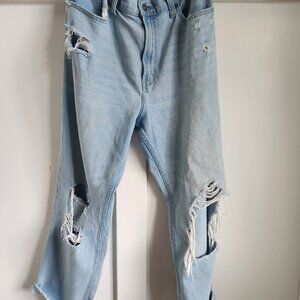 Abercrombie & Fitch Ultra High Rise Ankle Straight Jeans